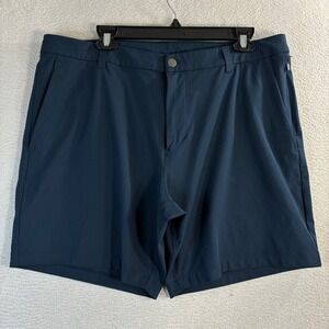 Lululemon Commission Shorts Men 38x7 Blue Golf Preppy Stretch Classic LM7AJXS